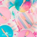 Ver imagem 4 de Kit Descartáveis para Comemorações Prato e Copo com 60 Peças Silverfestas