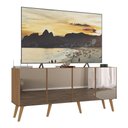 Ver imagem 1 de Rack Tv até 50 Polegadas 4 Portas Retrô com Espelhos Multimóveis Mp1082 Rustic/natural