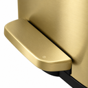 Ver imagem 3 de Lixeira Inox Retangular c/Pedal 30L. Escovado Mood - Dourado Matte