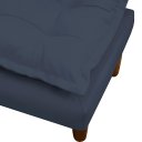 Ver imagem 7 de Poltrona Amamentação Lara com Puff para Quarto de Bebê Confortável Suede Azul Marinho