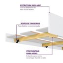 Ver mais imagens de Bicama Infantil com LED e Grades de Proteção Petit Casatema MadeiraOriginals Branco/Mel