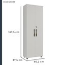 Ver imagem 6 de Armário Multiuso 2 Portas Caique