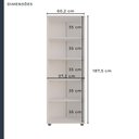 Ver imagem 7 de Armário Multiuso 2 Portas Caique Branco