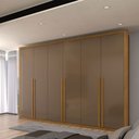 Ver imagem 3 de Guarda-roupa Casal Classic 6 Portas 6 Gavetas 100% Mdf Cinamomo/cappuccino - Panorama Móveis