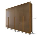 Ver imagem 2 de Guarda-roupa Casal Classic 6 Portas 6 Gavetas 100% Mdf Cinamomo/cappuccino - Panorama Móveis