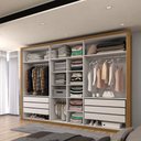Ver imagem 4 de Guarda-roupa Casal Classic 6 Portas 6 Gavetas 100% Mdf Cinamomo/cappuccino - Panorama Móveis