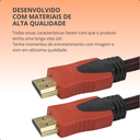 Ver imagem 6 de Cabo Hdmi 10 Metros 1.4 Full Hd 1080p Malha Nylon Blindado