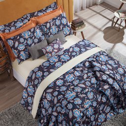 Cobre Leito Essencialle Solteiro 2 Peças: Boho Blue - 3