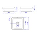 Ver imagem 5 de Cuba De Sobrepor Deca Slim 40X40 L.21040.85 Quadrada Soft Antracite
