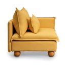 Ver imagem 5 de Sofá Modular Braço Lateral com Pé Bolinha Sôma CabeCasa MadeiraOriginals Amarelo Mostarda