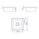 Ver imagem 4 de Cuba de Embutir Deca Slim 35x35 L.31030.17 Quadrada Branca