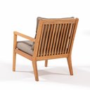Ver imagem 5 de Poltrona para Jardim em Madeira Maciça Riade Bege/Stain Jatobá/Fendi