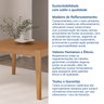 Mesa Extensível Redonda Madeira Maciça Tampo Laminado 6 Lugares Tarsila CabeCasa MadeiraMadeira - 7