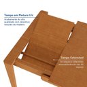 Ver imagem 6 de Mesa Extensível Retangular Tarsila CabeCasa MadeiraOriginals Marrom/Champagne