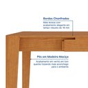 Ver imagem 4 de Mesa Extensível Retangular Tarsila CabeCasa MadeiraOriginals Marrom/Champagne