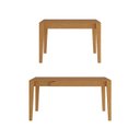 Ver mais imagens de Mesa Extensível Retangular Tarsila CabeCasa MadeiraOriginals Marrom/Champagne