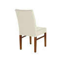 Ver imagem 3 de Cadeira Omega Treo Made Móveis Madeira Maciça Cores Neutras Revestida Com Tecido Linho Para Sala de 