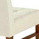 Ver imagem 6 de Cadeira Omega Treo Made Móveis Madeira Maciça Cores Neutras Revestida Com Tecido Linho Para Sala de 