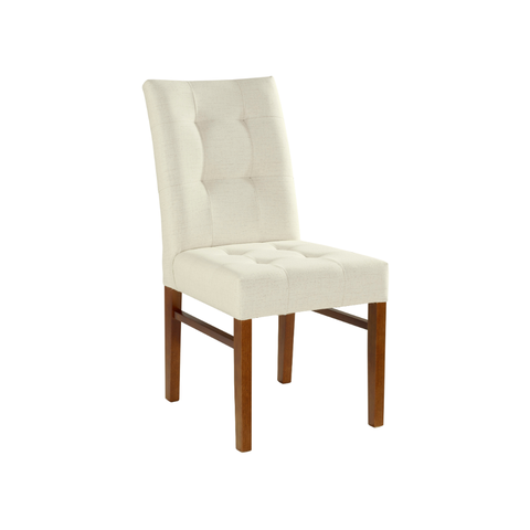 Cadeira Omega Treo Made Móveis Madeira Maciça Cores Neutras Revestida Com Tecido Linho Para Sala de 