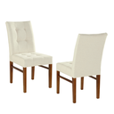 Ver imagem 5 de Cadeira Omega Treo Made Móveis Madeira Maciça Cores Neutras Revestida Com Tecido Linho Para Sala de 