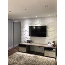 Ver imagem 4 de Kit 2 Placas Painel Revestimento Decoração Impermeavel 50cmx50cm Forro Acabamento Plástico 3d Pvc