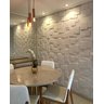 Kit 2 Placas Painel Revestimento Decoração Impermeavel 50cmx50cm Forro Acabamento Plástico 3d Pvc - 5