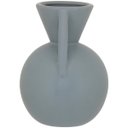 Ver imagem 2 de Vaso Shape Vaso Decorativo Cachepô Enfeite 17x10x10cm Cerâmica Cinza
