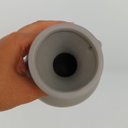 Ver imagem 4 de Vaso Shape Vaso Decorativo Cachepô Enfeite 17x10x10cm Cerâmica Cinza