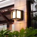 Ver imagem 4 de Arandela Moderna Quadrada Preta Led 12w 3000k Bivolt Ip65 Embu Led