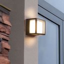 Ver imagem 3 de Arandela Moderna Quadrada Preta Led 12w 3000k Bivolt Ip65 Embu Led