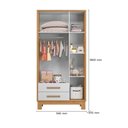 Ver imagem 3 de Guarda Roupa Q Encanto 3 Portas e 2 Gavetas Slim Mdp/mdf Qmovi