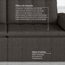 Ver imagem 7 de Sofá Cama Retrátil e Reclinável 4 Lugares 240cm Linho com Molas Palmeira CabeCasa MadeiraOriginals