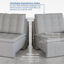 Ver mais imagens de Sofá Cama Retrátil e Reclinável 4 Lugares 240cm Linho com Molas Palmeira CabeCasa MadeiraOriginals C