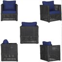 Ver imagem 5 de Mesa e 3 Poltronas Madri Corda Náutica Estofado 10 Trama Preto