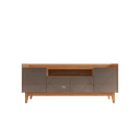 Ver imagem 1 de Rack Sala 4 Portas Cinza Pérola Noce Adria Casa D