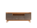 Ver imagem 1 de Rack Sala 4 Portas Cinza Pérola Noce Adria Casa D