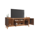 Ver imagem 5 de Rack Sala 4 Portas Cinza Pérola Noce Adria Casa D