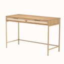 Ver imagem 6 de Escrivaninha Square 2 Gavetas 100% MDF Pés de Metal Tauari - Telinha Rattan