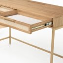 Ver imagem 5 de Escrivaninha Square 2 Gavetas 100% MDF Pés de Metal Tauari - Telinha Rattan