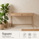 Ver imagem 2 de Escrivaninha Square 2 Gavetas 100% MDF Pés de Metal Tauari - Telinha Rattan