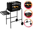 Ver imagem 2 de Churrasqueira Móvel com Rodinhas Grill Machine Preta Portátil