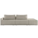 Ver imagem 3 de Sofá Ilha Modular para Sala 252cm com Puff Dublin K01 Bouclê Bege - Lyam Decor