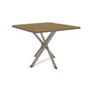 Ver imagem 1 de Mesa de Cozinha Volga c/ Tampo 90cm Niquel/Nogueira - Kappesberg