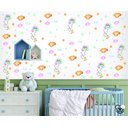 Ver imagem 1 de Adesivo de Parede Infantil Coelhinho Aquarela e Balões Mini