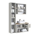 Ver imagem 7 de Conjunto para Banheiro Modulado 108cm com 3 Peças Gabinete Suspenso com Cuba Belarus