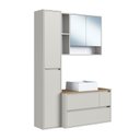 Ver imagem 2 de Conjunto para Banheiro Modulado 108cm com 3 Peças Gabinete Suspenso com Cuba Belarus