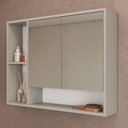 Ver mais imagens de Conjunto para Banheiro 108cm com 3 Peças Gabinete Suspenso com Cuba Belarus