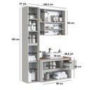 Ver imagem 3 de Conjunto para Banheiro 108cm com 3 Peças Gabinete Suspenso com Cuba Belarus