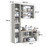 Conjunto para Banheiro 108cm com 3 Peças Gabinete Suspenso com Cuba Belarus - 3