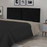 CABECEIRA CAMA CASAL JADE PRETO SUED 1,40 DOBRAVEL LM MOVEIS - 1